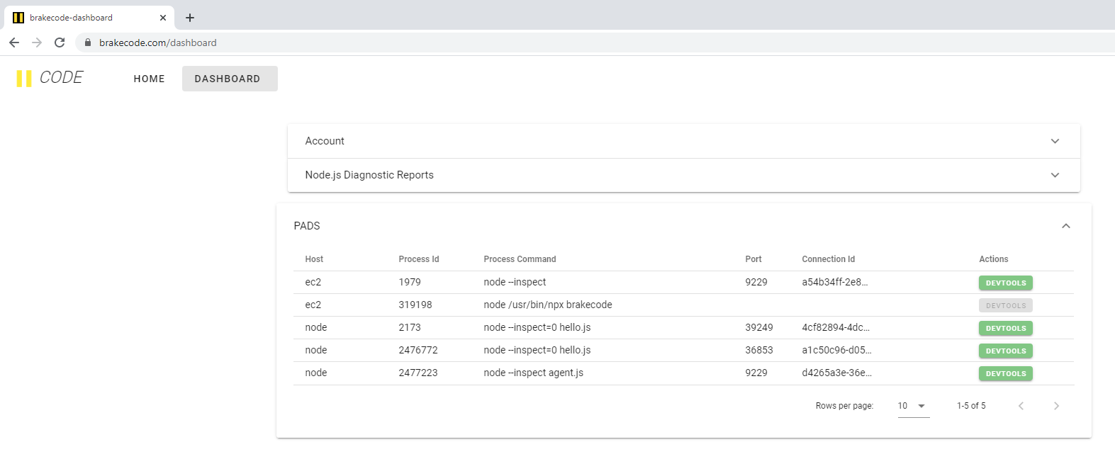 brakecode-dashboard-pads